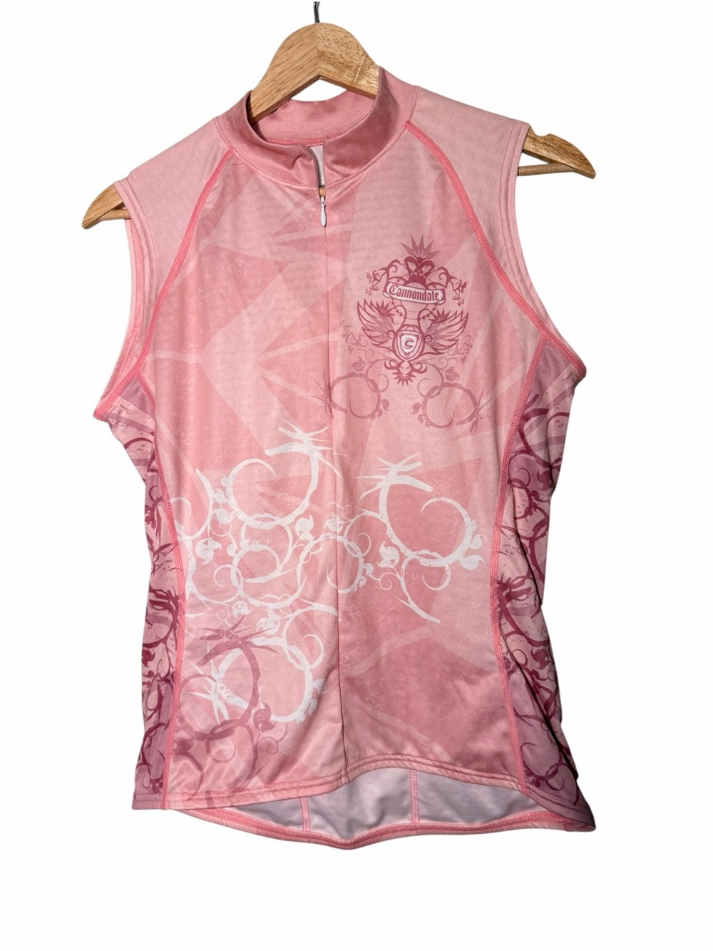 Cannondale Women's Pink Sleeveless Cycling Tank Jersey